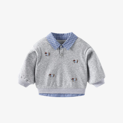Kids Cartoon Pullover Top