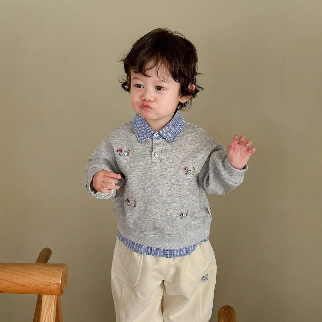 Kids Cartoon Pullover Top