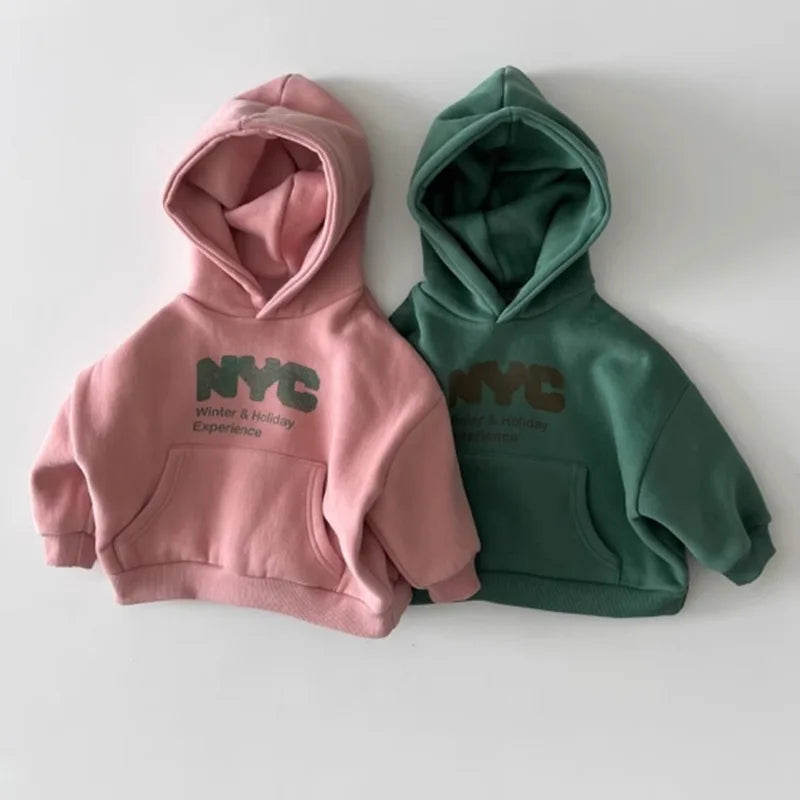 Autumn Fleece Hoodie Top