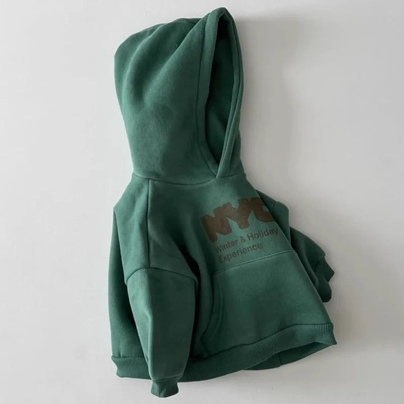 Autumn Fleece Hoodie Top