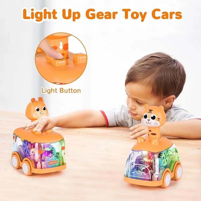 Baby Animal Push Pull Cars