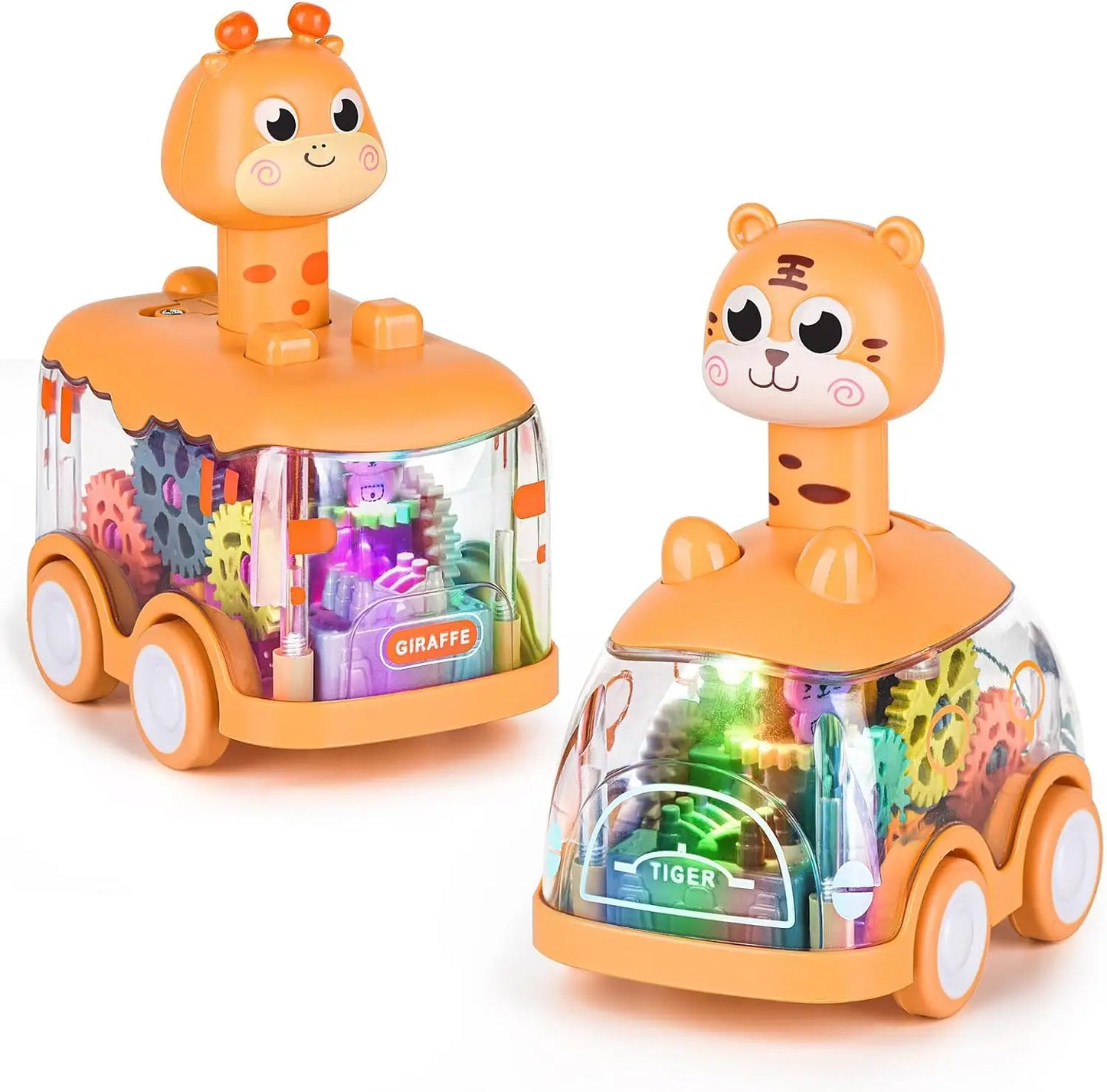 Baby Animal Push Pull Cars
