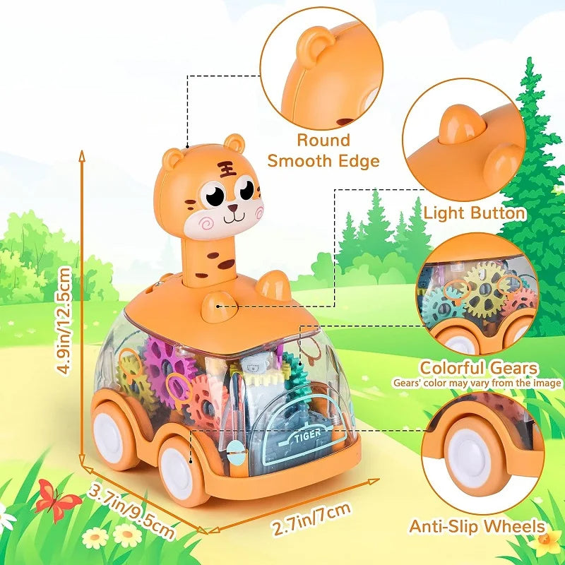 Baby Animal Push Pull Cars