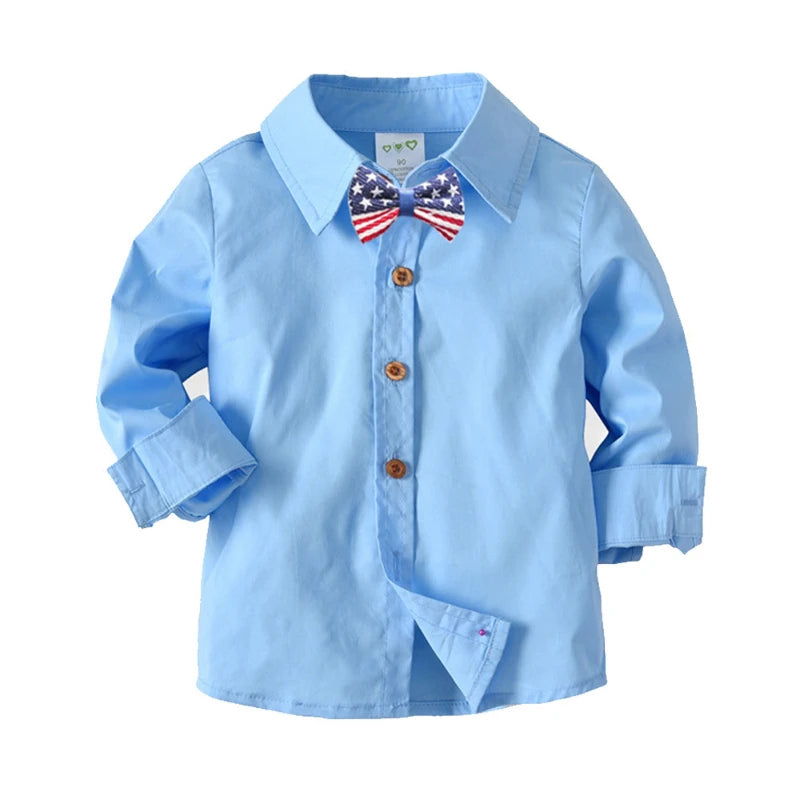Boys Cotton Long Sleeve Shirt