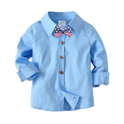 Boys Cotton Long Sleeve Shirt