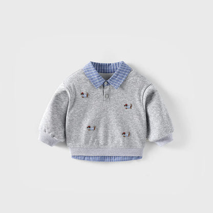 Kids Cartoon Pullover Top
